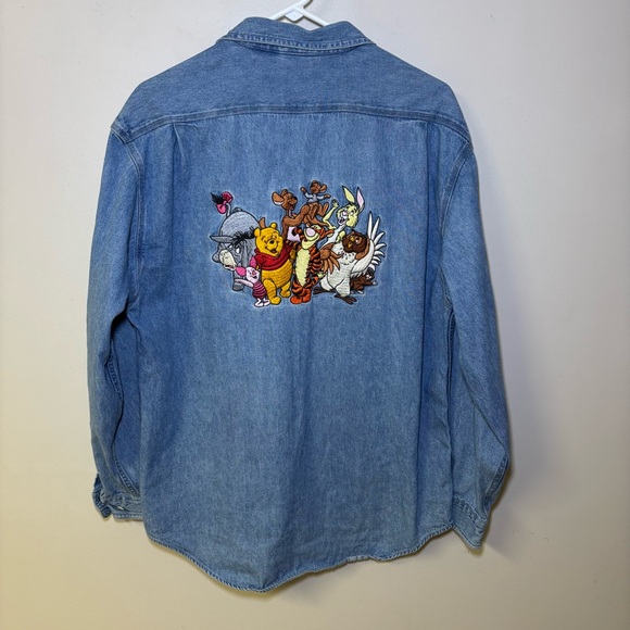 Winnie The Pooh embodied Disney Store Women’s Denim Shirt Long Sleeve… - Picture 1 of 9